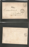 Chile. 1891 (13 Feb) Santiago - Quiltota (14 Feb) Arzobipo De Santiago / De Oficio. Box FRANCIA. Official Mail. The Usag - Chili