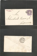 Chile - Stationery. 1892 (Aug) Talca - Valp (23 Dec) 5c Lilac On Ivory Paper, Doble Lines, Printer NY-II-K, 140x81mm, Ca - Chile