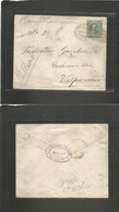 Chile - Stationery. 1910 (8 Apr) Valp Local Usage. 4c Green Stat Env With "fallecio" Mns + "19" Special Cartero Cachet.  - Cile