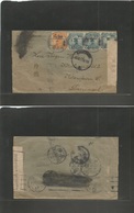 China - Xx. 1917 (Oct) Changsha District. Local Village - Denmark, Kph (31 Dec 17) Multiple Fkd Envelope Carried Via Sib - Other & Unclassified