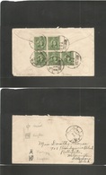 China - Xx. C. 1930. Whanetsai - USA, Belle Fonte, Milmington, Delaware. Reverse Mutifkd Envelope 5c Green (x5) Bilingua - Autres & Non Classés