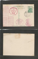China - Prc. 1959 (19 Oct) Ping Tung. Local Illustrated Multicacheted 0,20c Stationary Card. Interesting Item. - Autres & Non Classés
