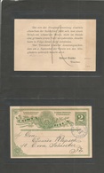 Costa Rica. 1895 (17 Ago) Local San Jose 2c Green Stat Card With PRIVATE Printed Message. VF. - Costa Rica