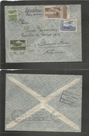 Czechoslovakia. 1938 (6 May) Bilovec - Argentina, Buenos Aires (13 April) Air Multifkd Envelope. VF Usage. Via Prague. - Autres & Non Classés