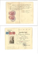 Dominican Rep. 1934. Fiscal Stamps Usage. German Document Legalization With Dominican And German Tax Fiscal Stamps Tied. - Dominicaine (République)