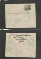 Egypt. 1943 (March) S. Stefano Local Registered Fkd Env. Blue Cds + R - Cachet. Fine. - Andere & Zonder Classificatie