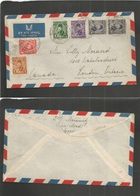 Egypt. 1944 (21 March) FPO - 375. Air Multifkd Env To Canada, Ontario. Fine. - Sonstige & Ohne Zuordnung