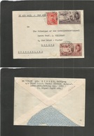 Egypt. 1948 ( May) POW. FPO 235 On Air Multifkd Env Usage To Switzerland, Geneve. Reverse POW MELF German Working (oy 27 - Other & Unclassified