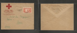 Ethiopia. 1935. Addis Abeba - Switzerland, Berna. Red Cross Ethiopienne. Fkd Airmail Usage To Vaccine Institute. VF. Int - Ethiopie