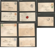 Finland. 1887-91. Early Stationary Envelope. VF Selection Of Five Early Used Items. Opportunity. - Autres & Non Classés