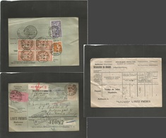 France - Xx. 1922 (19 Febr) Mulhouse, Haut Rhin - Norway, Kristiania (10 May) Registered Multifkd Front And Reverse Pack - Otros & Sin Clasificación