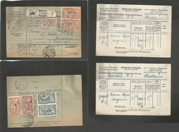 France - Xx. 1922 (2 May) Mullhouse, Dorn, Rhin - Norway, Christiania (20 May) Registered Package Receipt Multifkd Front - Autres & Non Classés