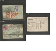 France - Xx. 1922 (11 May) Mulhouse, Haut Rhin - Norway, Kristiania (22 May) Registered Multifkd Package Receipt At 8,65 - Autres & Non Classés