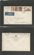 France - Xx. 1938 (26 Aug) Poyat, Pui De Dom - South Africa, Johannesburg. Air Multifkd Env. Fine. Includes Peace And Co - Altri & Non Classificati