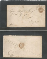 German States-Prusia. 1866 (6 July) Allstadt - Lunlofeld. 3 Gr Brown Stat Env, Box Ds. - Autres & Non Classés