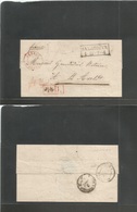 German States-Prusia. C. 1872 (1 Dec) Saarbrucken - Aroldt, France (1-2 Dec). "Free" Unfranked (cash Paid) - Autres & Non Classés