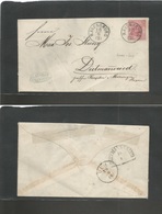 German States-Wurttemberg. C. 1870 (18 Aug) Ravensburg - Dictmansried (19 Aug) Fkd Env 3kr Rose Perce, Cds. VF. - Other & Unclassified