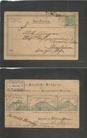 German States-Wurttemberg. 1892 (26 May) Wunnestain - Pforzheim. Private Early Illustrated View Postcard Franked. Single - Other & Unclassified