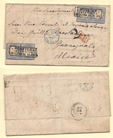 Germany. 1873 (13 Oct) Münster - Mexico, Guanajuato (deep Inwards City) EL Full Text Multifkd 2gr Blue (x2 Pairs) Tied B - Altri & Non Classificati