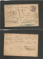 Germany - Stationery. 1879 (6 May) Dresden - Dombasle / France (10 May) Fwded Without New Frkg. "Aus Dem Briefkasten" 5  - Andere & Zonder Classificatie
