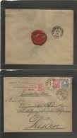 Germany. 1888 (19 June) Aachen - Dresden. Registered Fkd Env, Cds + R-label. Fine. - Otros & Sin Clasificación