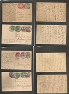 Germany - Xx. 1920-1. Germania Stats + Adtl + Francaise. Four Lovely Diff Usages To Switzerland, Riehel. Very Nice Group - Other & Unclassified
