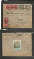 Germany 1921-4. 1923 (25 Aug) Dresden - Switzerland, Bern. Multifkd Env + Color Label PAX. VF Usage. - Sonstige & Ohne Zuordnung