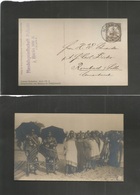 German Col-East Africa. 1908 (26 March) Minanza - Germany, Rombach. Photo Peasants 2 1/2fr Brown Stat Card, Cds. Fine Us - Otros & Sin Clasificación