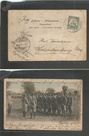 German Col-Kiautschou. 1901 (28 July) Syjang, China - Germany,  Hohnlimburg (10 Sept) Local Chinese Troops. Fkd  Ppc + " - Andere & Zonder Classificatie