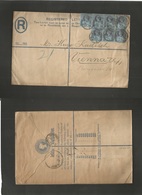 Great Britain. 1894 (Apr 26) Lombard Street - Austria, Wien (28 Apr) 2d Blue QV Registered Stat Env + 7 Additional 2d Bl - Sonstige & Ohne Zuordnung