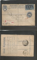 Great Britain - Stationery. 1895 (Dec 24) Scotland, Kilbirnie - Belgium, Antwerp (25 Dec, Christmas Day) Registered 2d B - Otros & Sin Clasificación