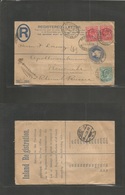 Great Britain - Stationery. 1902 (22 Apr) Maide Hill - Germany, Neuenahr (24 Apr) Registered 2d Blue Stat Env + 3 Adtls  - Autres & Non Classés