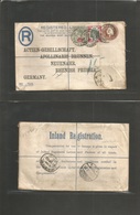 Great Britain - Xx. 1902 (Sept 30) Western Office - Germany, Neuenahr (1 Oct) 1d + 2d Brown We Sealed Stat Env + 2 Adtls - Autres & Non Classés