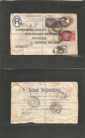 Great Britain - Xx. 1902 (15 Oct) London, Western Office - Germany, Neuenahr (16 Oct) Registered 2d + 1d Brown Stat Env  - Other & Unclassified