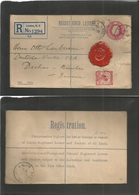 Great Britain - Xx. 1929 (21 Oct) UPU London. W9 - Germany, Dachan (22 Oct) Registered 4 1/2d Pink Stat Envelope + 1d Re - Autres & Non Classés