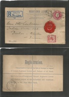 Great Britain - Xx. 1929 (21 Oct) UPU London. W9 - Germany, Dachan (22 Oct) Registered 4 1/2d Pink Stat Envelope + 1d Re - Other & Unclassified