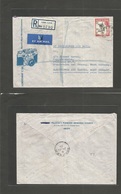 Bc - Aden. 1950 (29 June) GPO - West Germany, Monch Roden. Registered Air Photo Machine Illustrated Envelope. 2sh Stamp  - Other & Unclassified