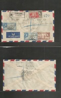 Bc - Barbados. 1958 (31 March) GPO - UK, London. Registered Airmail Multifkd Env. - Other & Unclassified