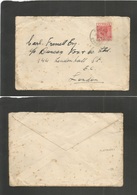 Bc - Cyprus. 1934 (20 Aug) Platraes - UK, London. Single Fkd Env. Fine Cds. Scarce. - Other & Unclassified