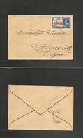 Bc - Cyprus. 1935 (20 July) Rural Post - Beyrouth, Lebanon (23 July) Single Silver Jubilee 2 1/2d Fkd Envelope. Addresse - Other & Unclassified