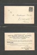 Bc - Kenya. 1934. Masaka - Germany, Osnabruck. Scarce Private Bussiness Card Fkd 10c, Cds. Rare Rate Usage At This Time. - Sonstige & Ohne Zuordnung
