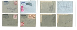 Bc - Kenya. 1955-61. Kikuyu, Nairobi. Dar Es Salaam, Mbale. 4 Nice Air Lettersheet Usages To UK. Incl Multiple Frankings - Autres & Non Classés