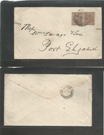 Bc - Rhodesia. 1901 (10 Dec) BSAC. Bulawayo - South Africa, Port Elisabeth (25 Dec, Christmas Day) Fkd Env 2c Brown Pair - Altri & Non Classificati