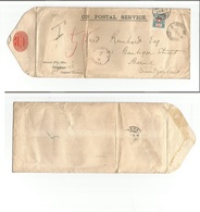 Bc - Rhodesia. 1918 (19 April) The BSAC Red Embossed Seal Stationery Official Envelope. GPO Livingstone - Switzerland, B - Sonstige & Ohne Zuordnung
