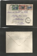 Bc - Trinidad. 1936 (10 March) San Fernando - Sweden, Stockholm. Tricolor Multifkd Usage. Via GPU + Destinationn - Other & Unclassified