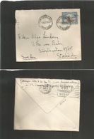 Bc - Trinidad. 1936 (16 March) San Fernando - Sweden, Stockholm. 6c Fkd Envelope. Via GPO. Fine Used + Dest. - Autres & Non Classés