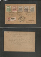 Hungary. 1919 (27 Nov) Budapest Local Registered Overprinted Usage Stat Card. With Message. Fine. - Other & Unclassified