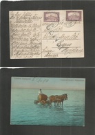 Hungary. 1920 (1 Sept) Lac De Balaton, Gzarsto - Switzerland, Lugano. Fkd + Censored Ppc. VF. - Andere & Zonder Classificatie