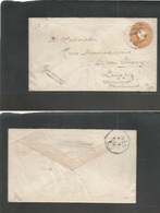 India. 1906 (18 May) Cuddalore - Germany, Leipzig. Zalop Yellow Orange Stat Envelope, Cds. Fine. - Altri & Non Classificati