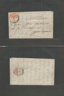 Italy Lombardy - Venetia. 1855 (29 May) Salvigliano - Caprino Bergamasco (Cebrino, 1 June) EL Full Text, Fkd 15 Centes R - Non Classés